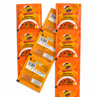 Roll of 10 Sachets of 10g Mr. Chef Jollof Rice Seasoning Powder